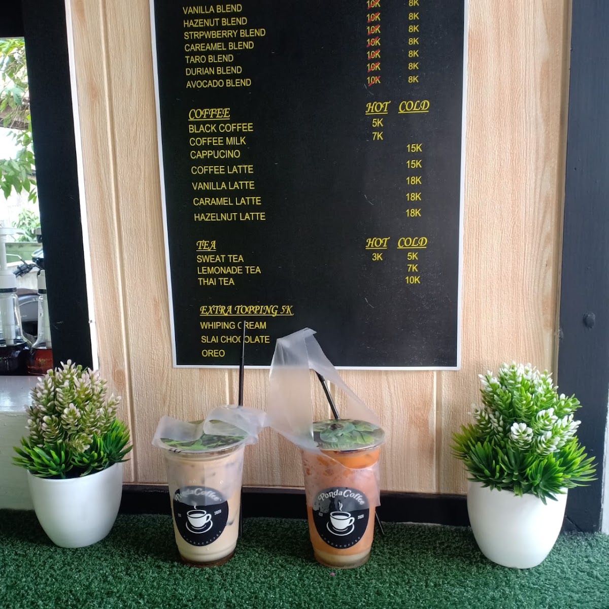 ponda coffee Menu 1