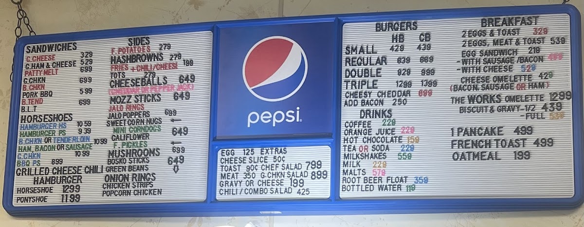 Bill's Toasty Menu 9