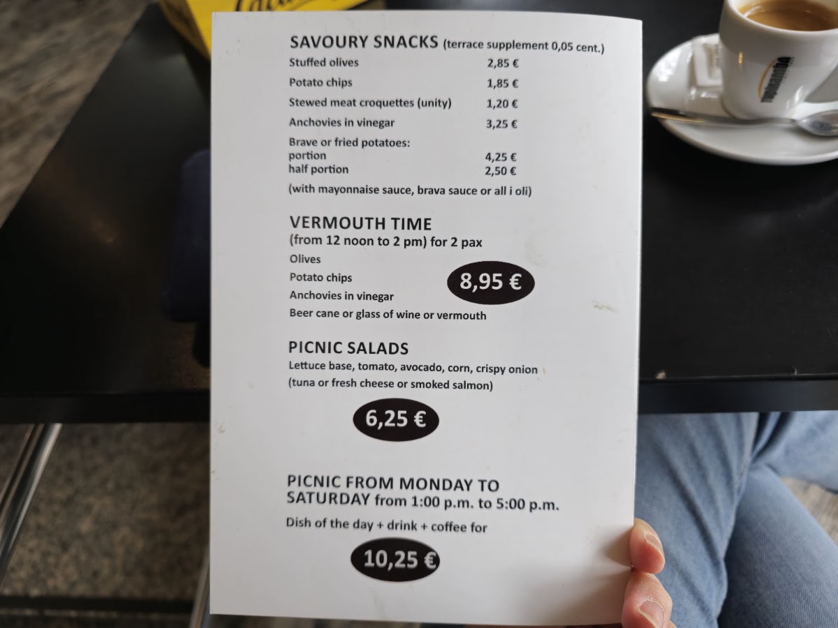 Cafeteria Picnic Menu 3