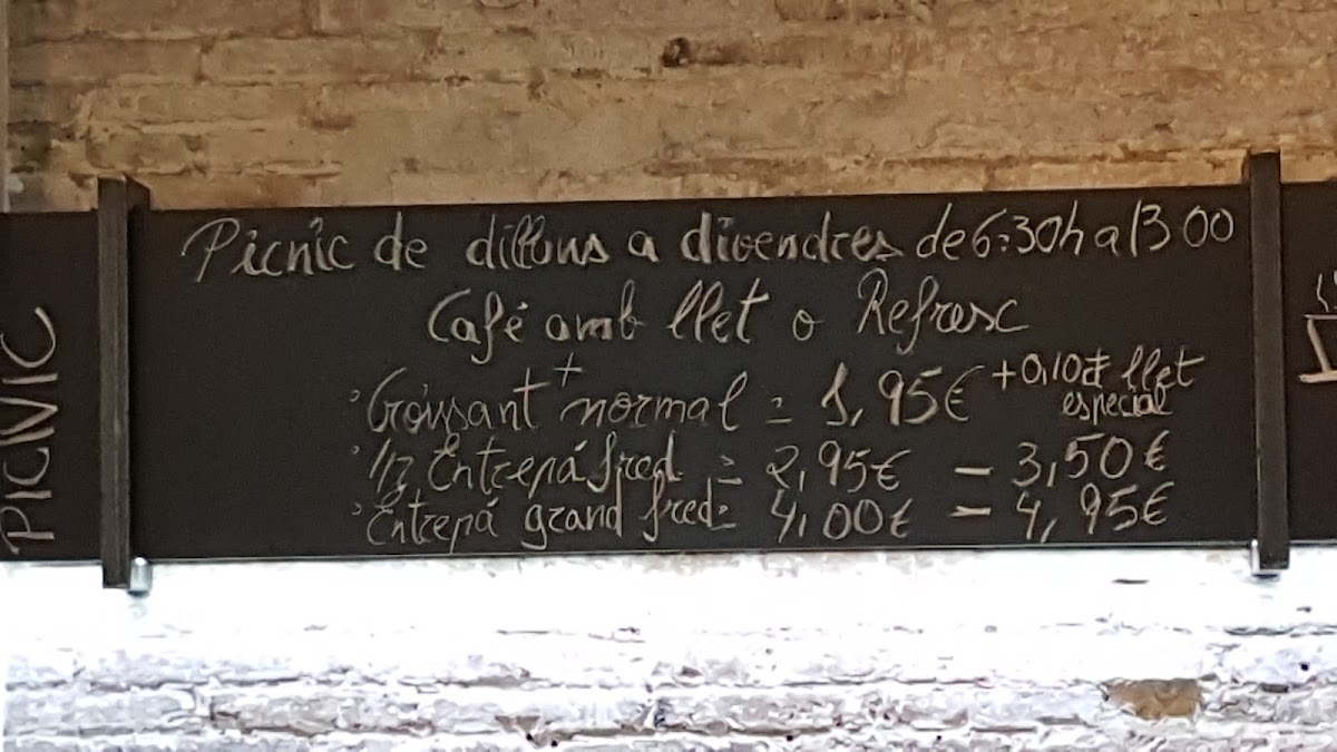 Cafeteria Picnic Menu 6