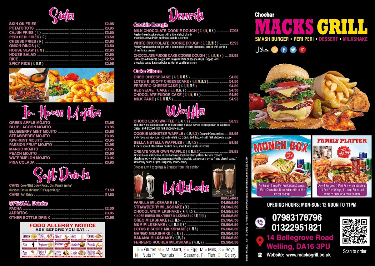Macks grill Menu 2