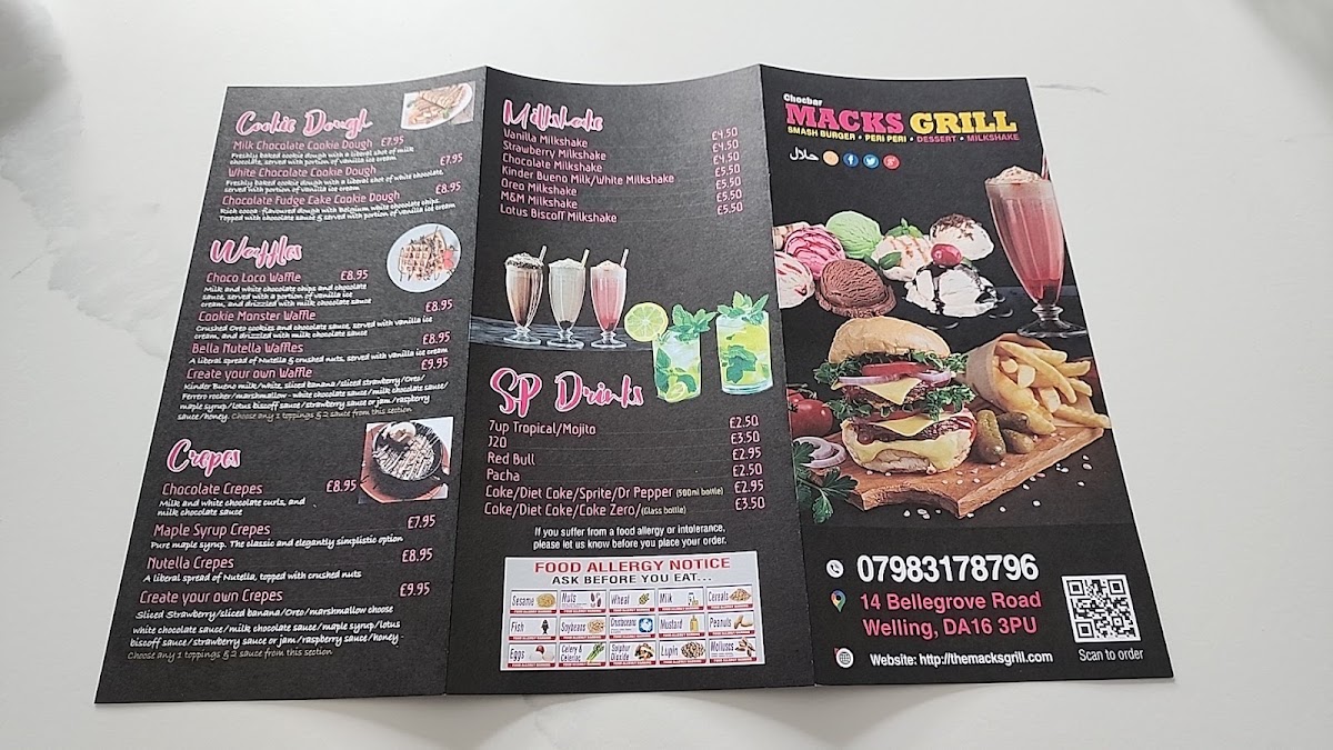 Macks grill Menu 3
