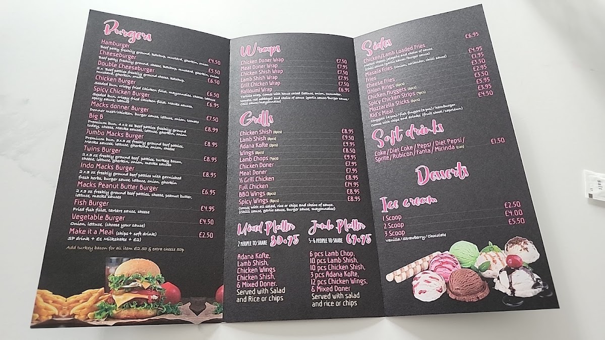 Macks grill Menu 4