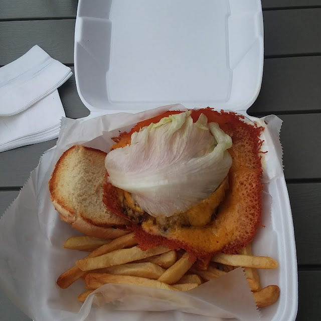 Cheesy Cheddar Burger