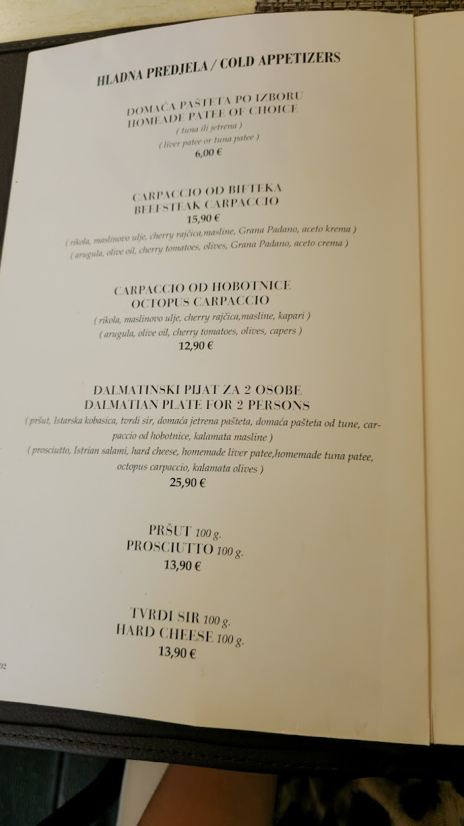 Restaurant Kala - Zadar Menu 6