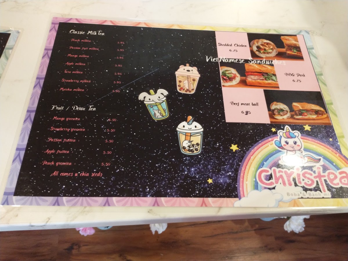 Christea Boba Menu 8