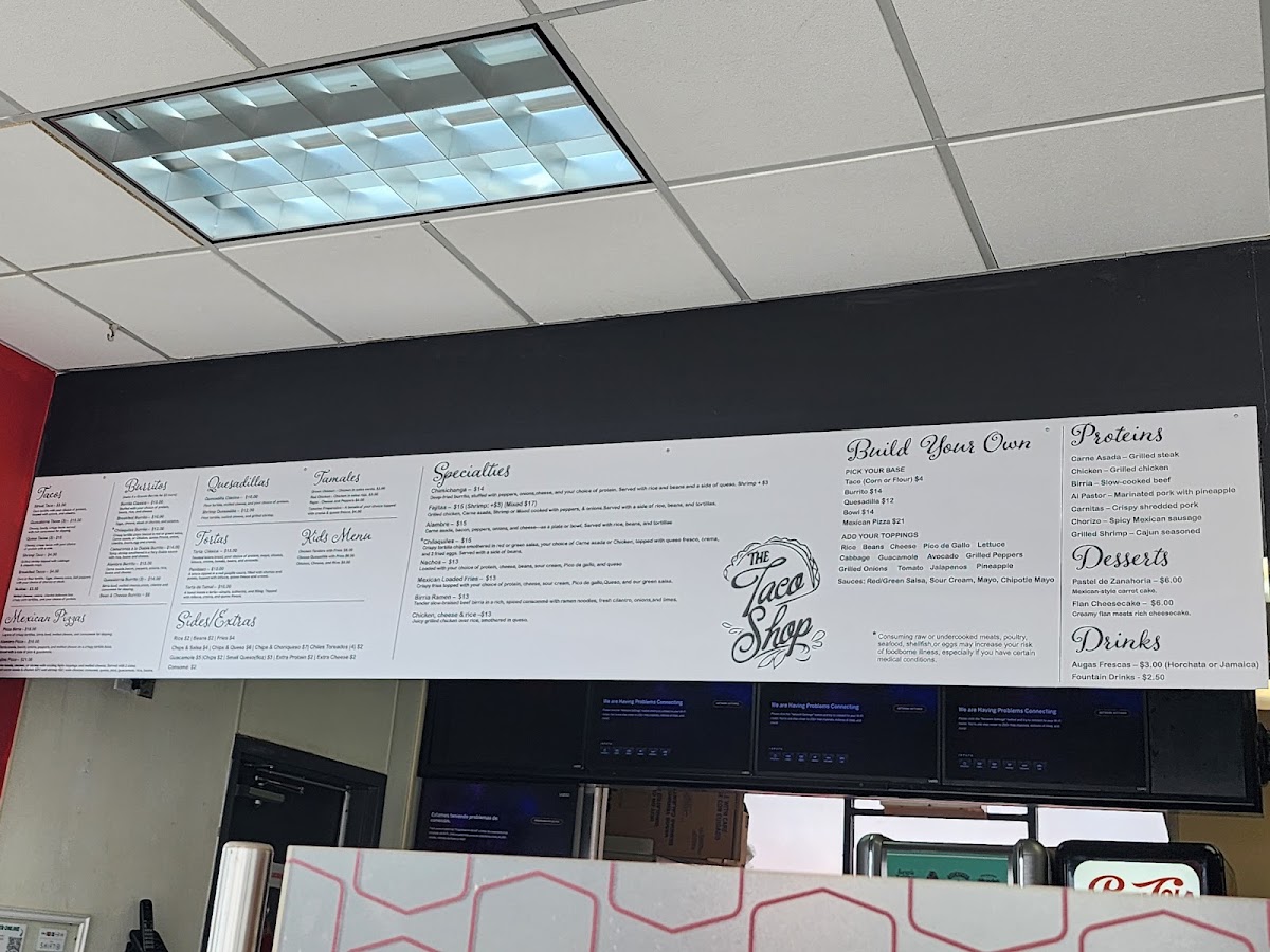 The Taco Shop Menu 7