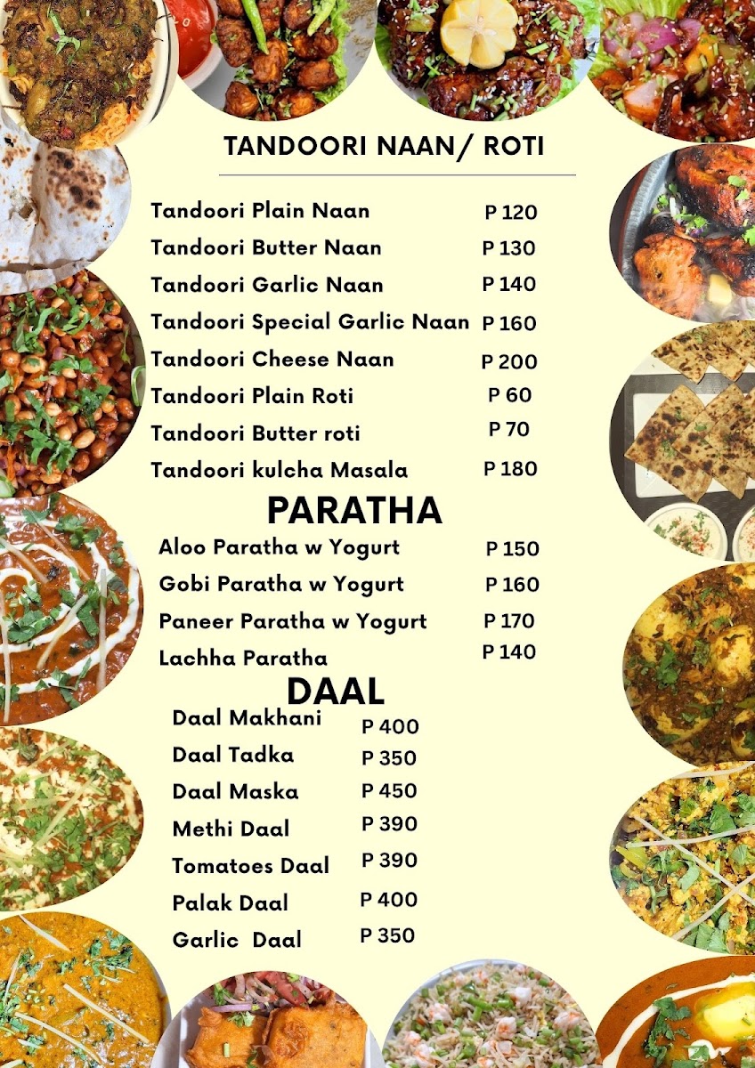 Taj Indian Restaurant Menu 3