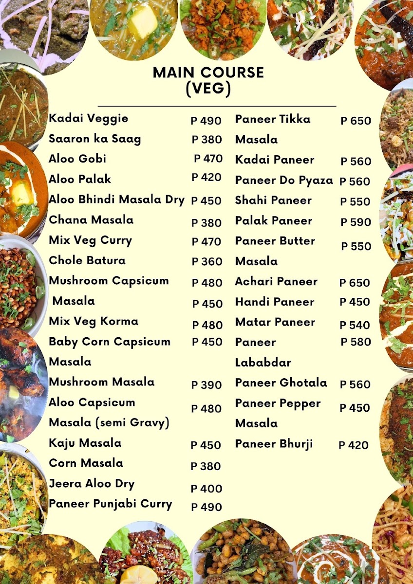 Taj Indian Restaurant Menu 4