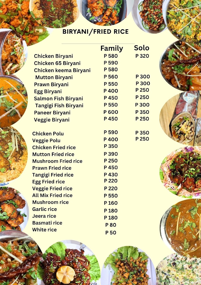 Taj Indian Restaurant Menu 8