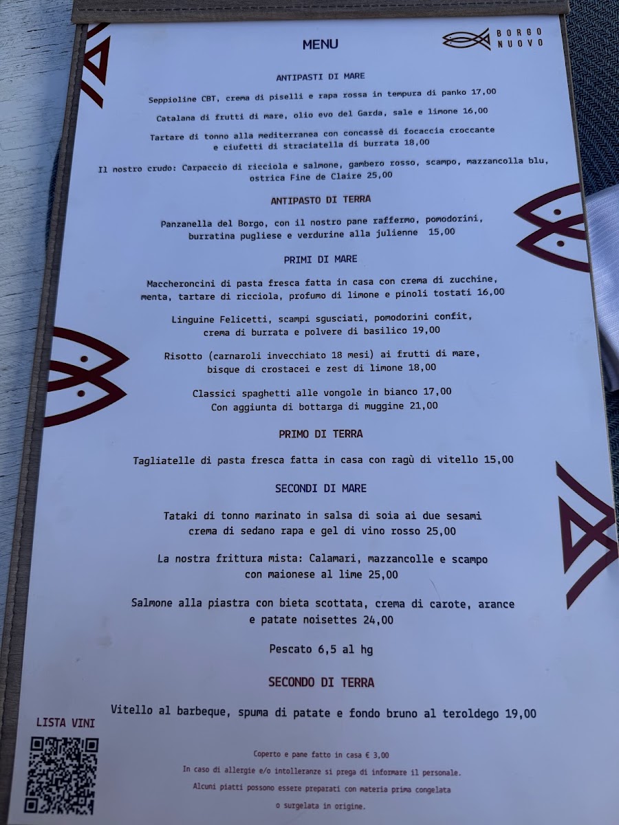 Ristorante Borgo Nuovo Menu 5