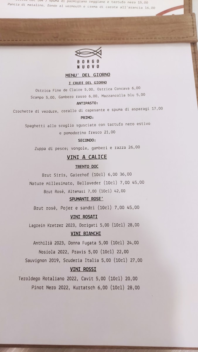Ristorante Borgo Nuovo Menu 8