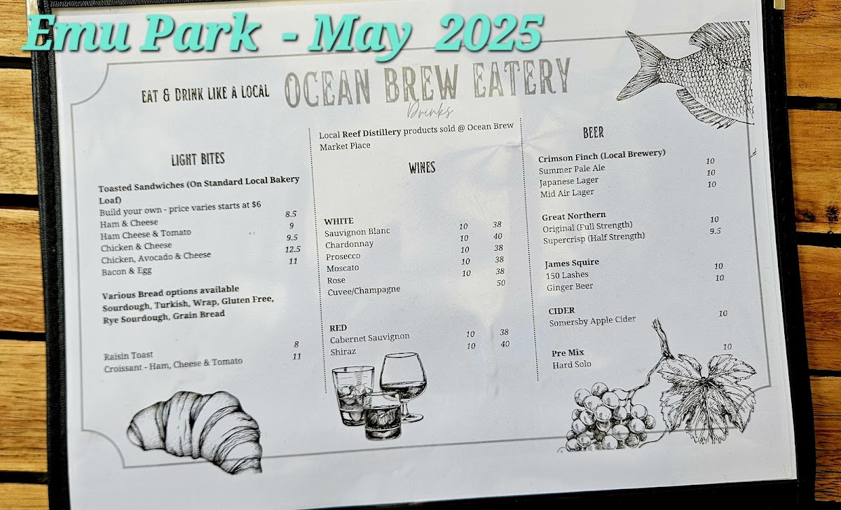 Ocean Brew Eatery Menu 3