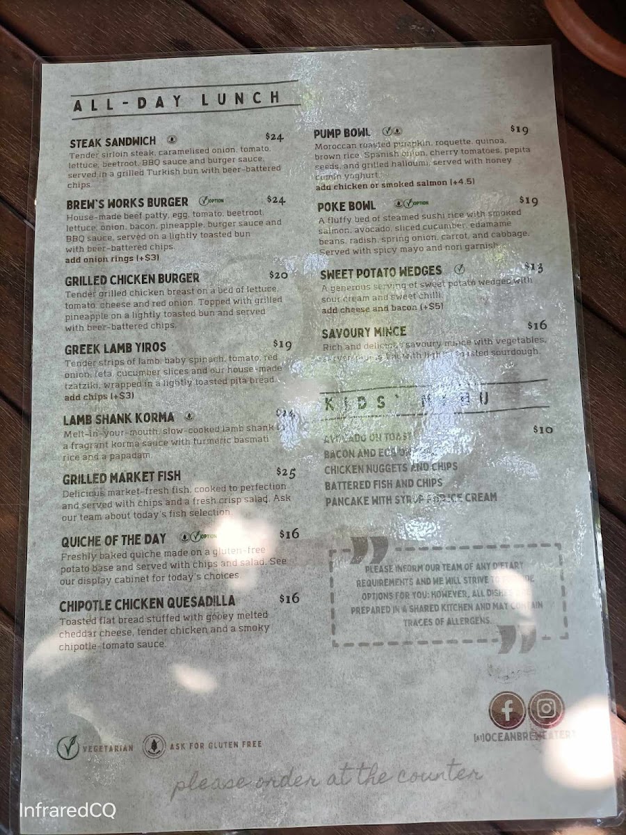 Ocean Brew Eatery Menu 4
