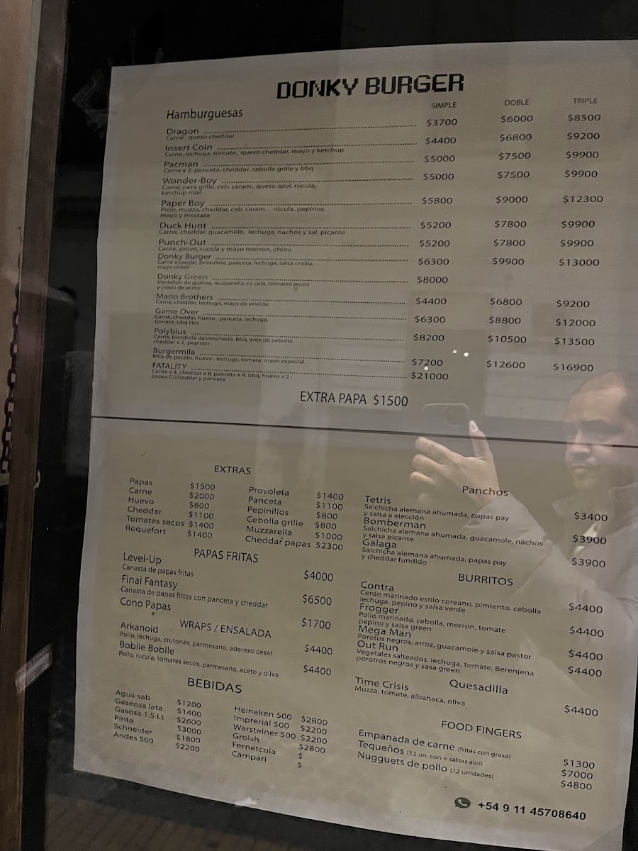 Donky Burger Menu 4