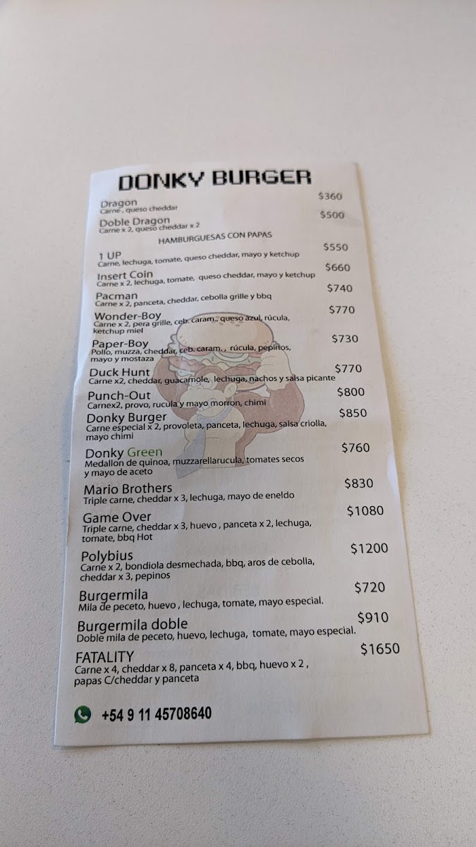 Donky Burger Menu 7