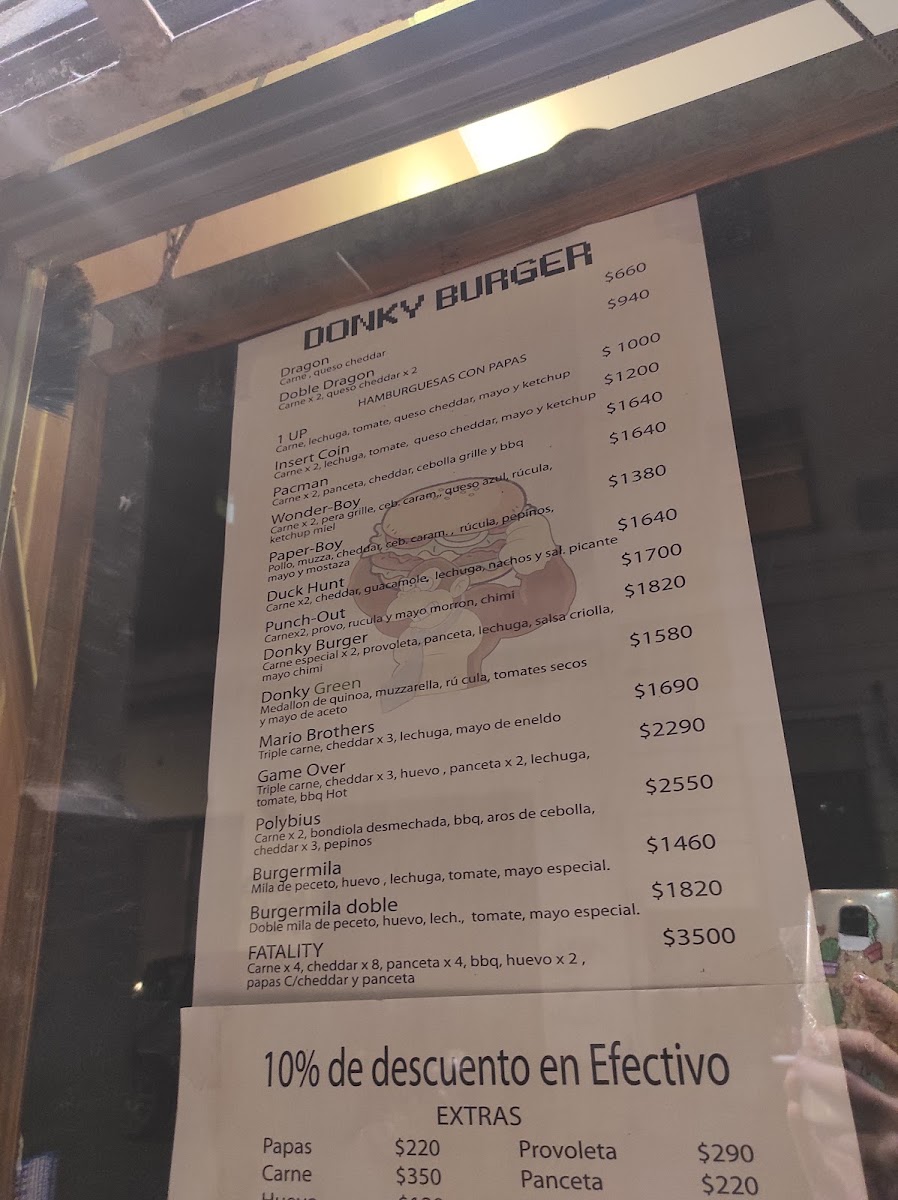 Donky Burger Menu 9