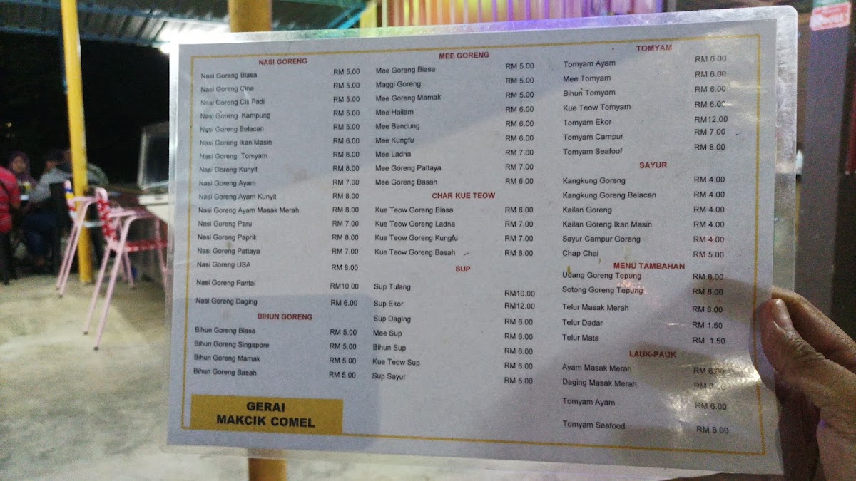 Sop periuk besar mak omel Menu 2