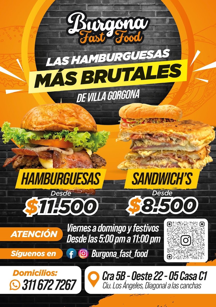BURGONA FAST FOOD Menu 1