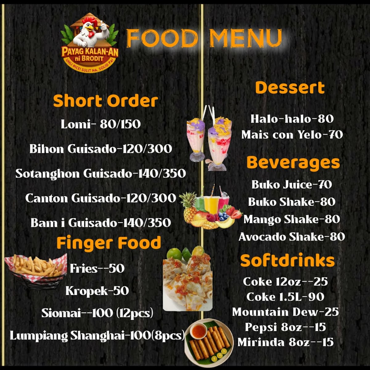 Payag Kalan-An ni Brodit Restobar Menu 3