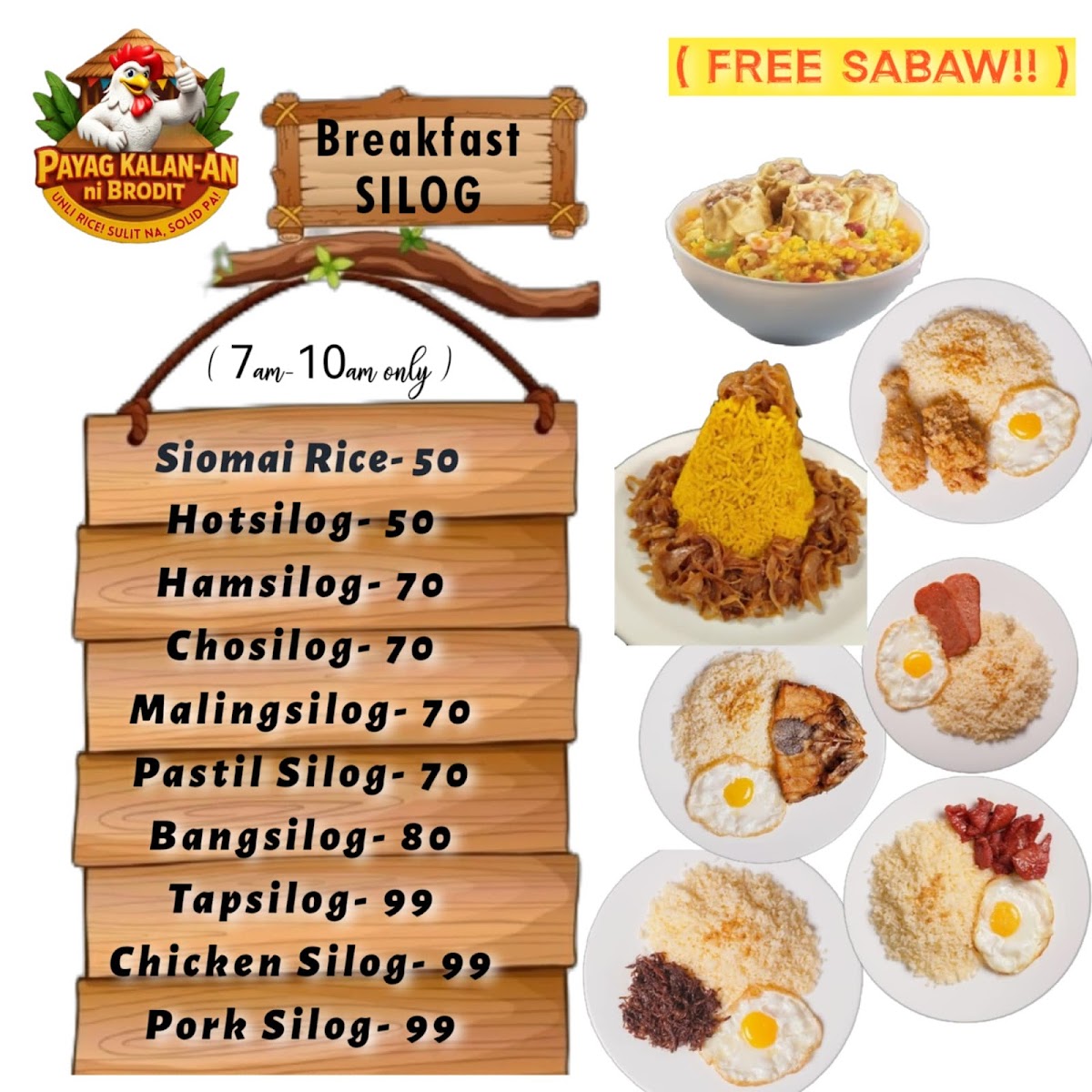 Payag Kalan-An ni Brodit Restobar Menu 4
