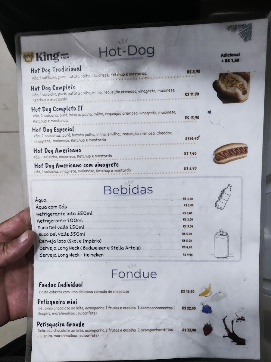 King Shake & Açaí Menu 1
