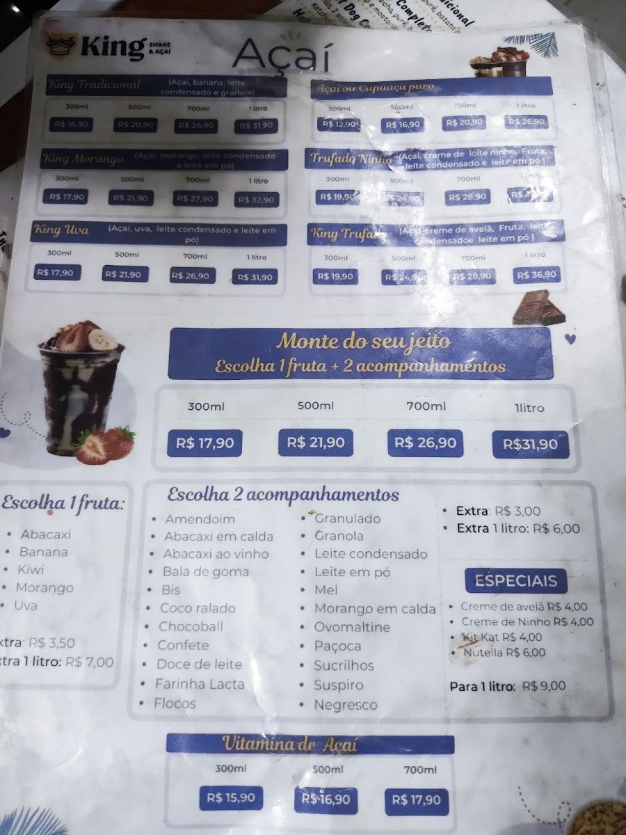 King Shake & Açaí Menu 2