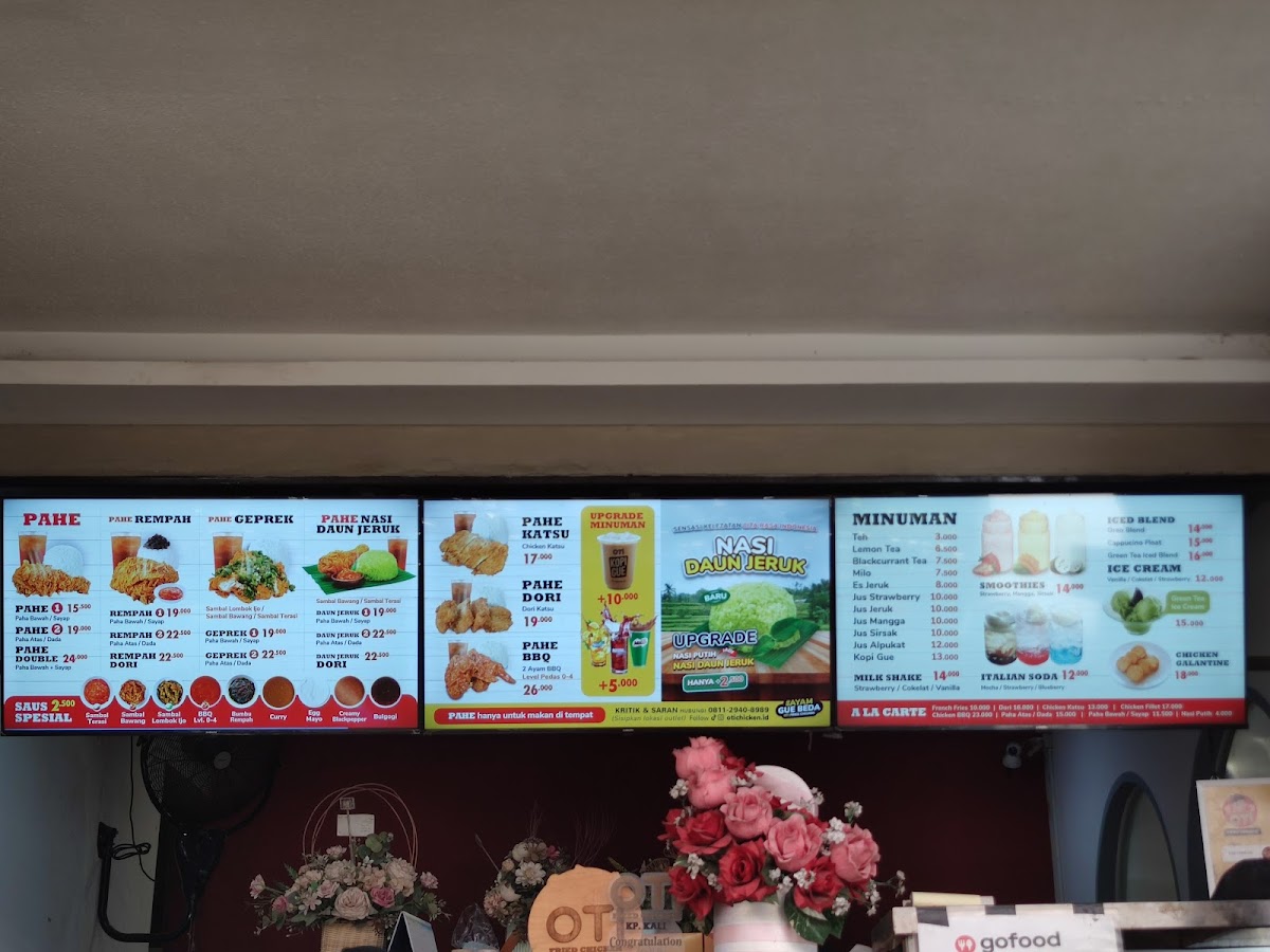OTI Fried Chicken - Kp. Kali Menu 9