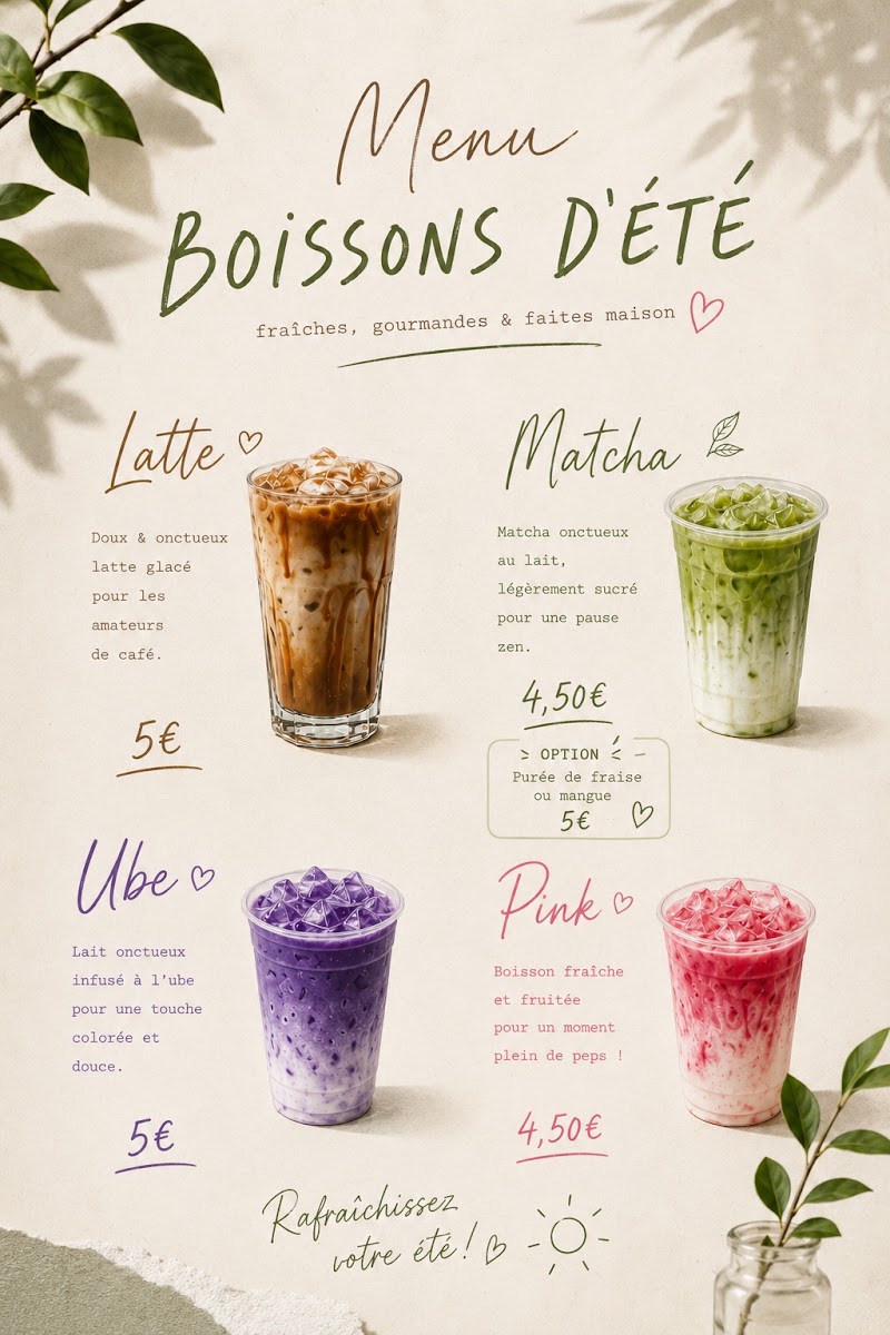 Street Latte Menu 1