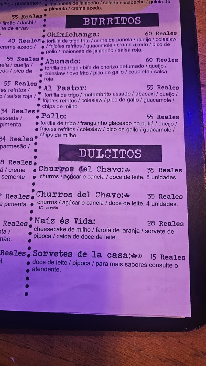 TANGA - Tacos y Más Menu 10