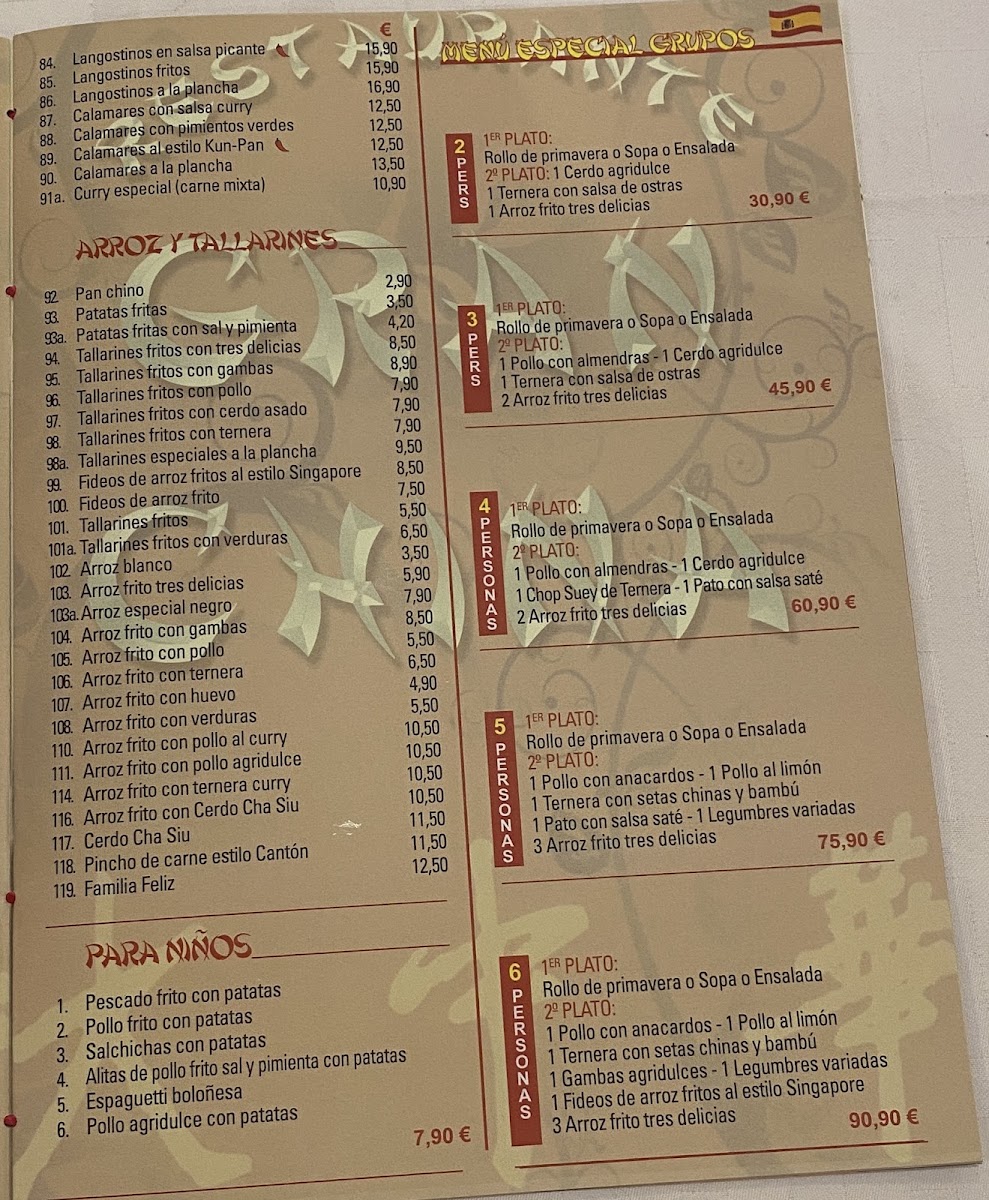 Restaurant Gran China Menu 4