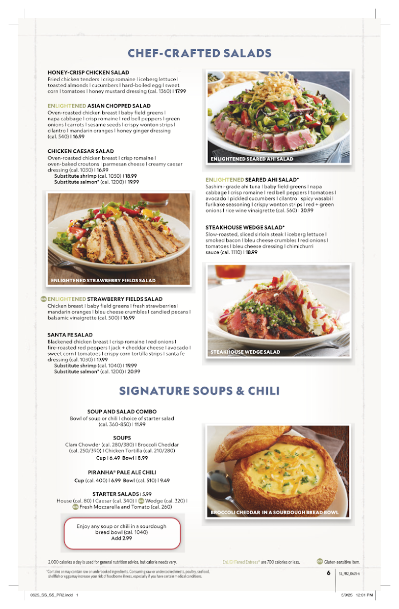 BJ's Restaurant & Brewhouse Menu 6