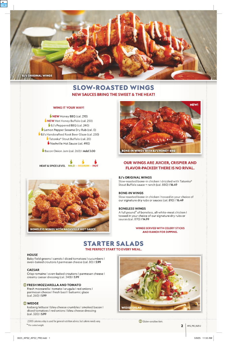 BJ's Restaurant & Brewhouse Menu 7