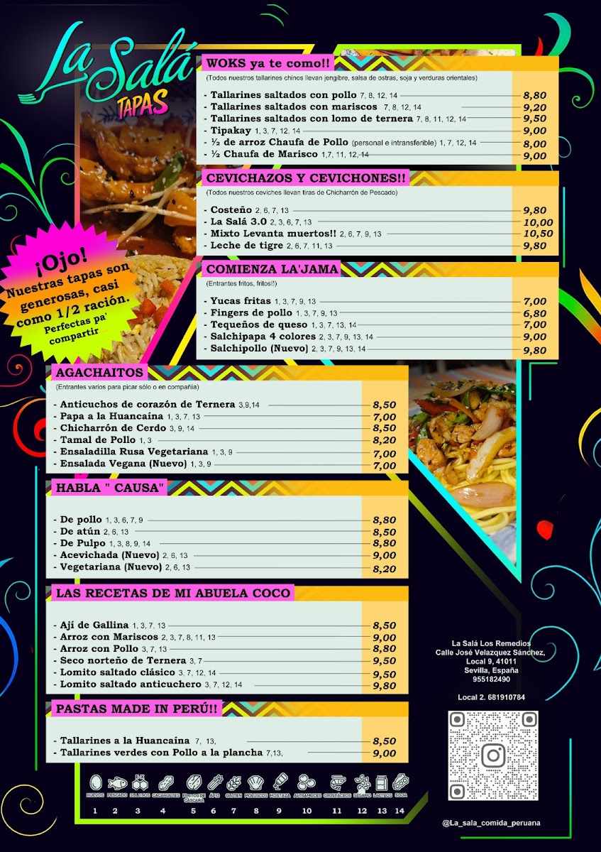 Restaurante La Salá (Los Remedios) Menu 1
