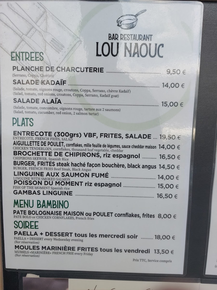 Restaurant La Paillote des Ourmes, Hourtin Menu 6