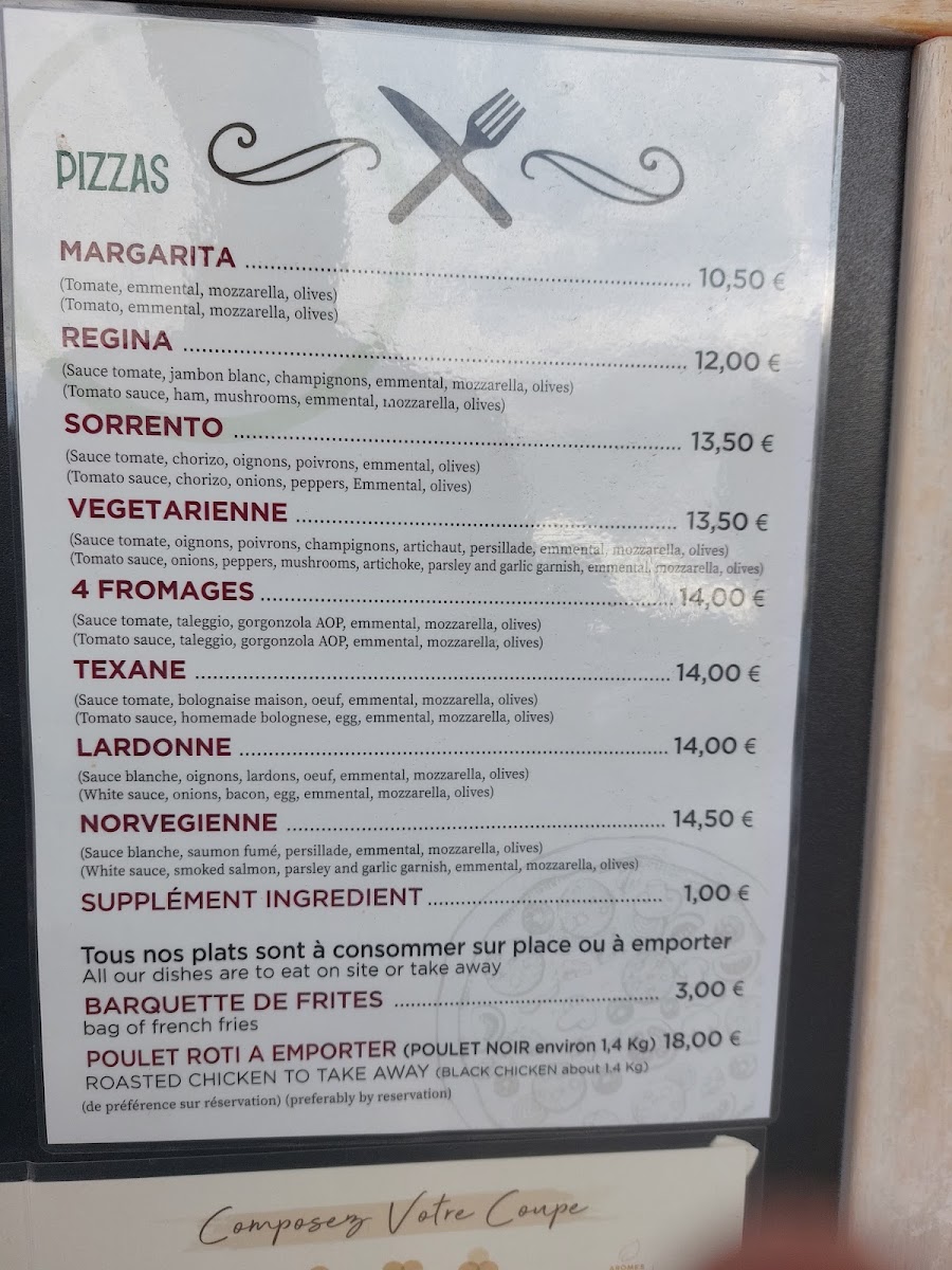 Restaurant La Paillote des Ourmes, Hourtin Menu 7