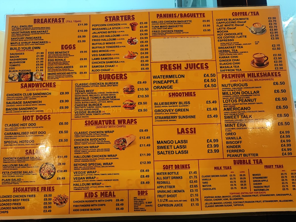 Beyond Cafe & Cakes Menu 4