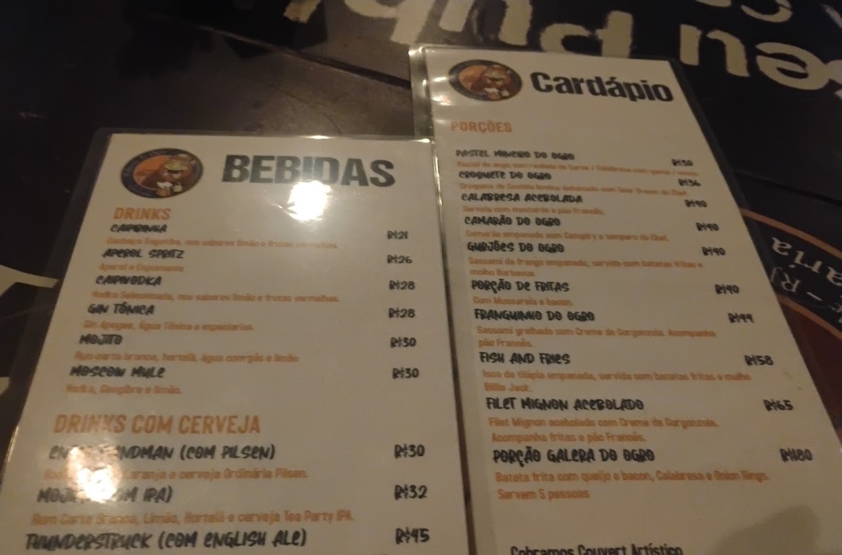 Ogro Steaks Botafogo Menu 8