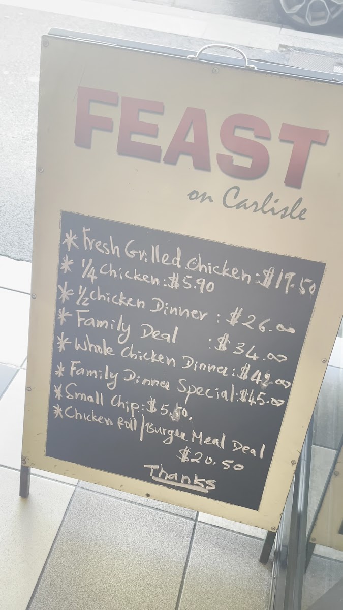 Feast on Carlisle Menu 1