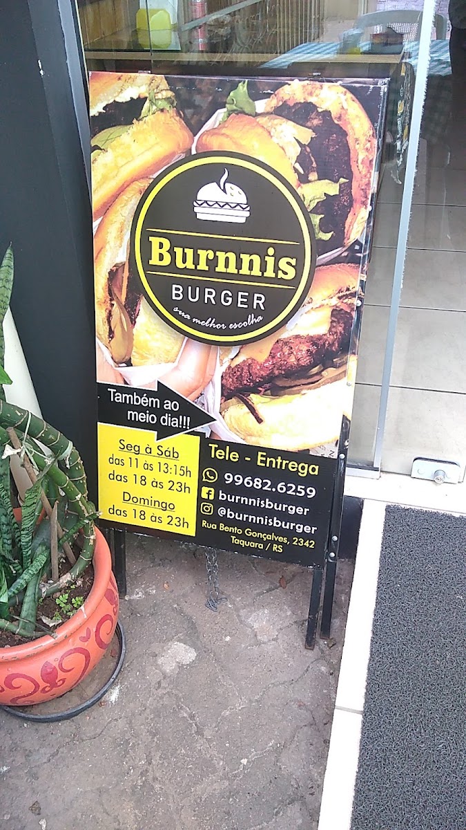 Burnnis Burger Menu 7
