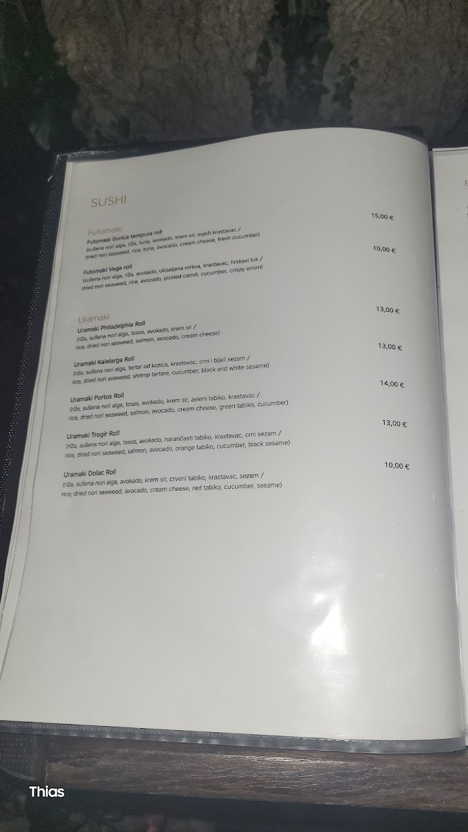 Restaurant - Trattoria, Belvedere Menu 10