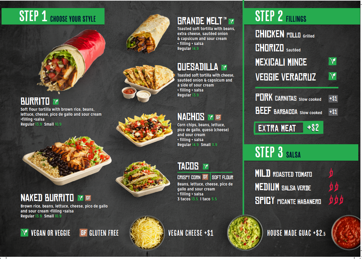 Mad Mex Melbourne Central Menu 2