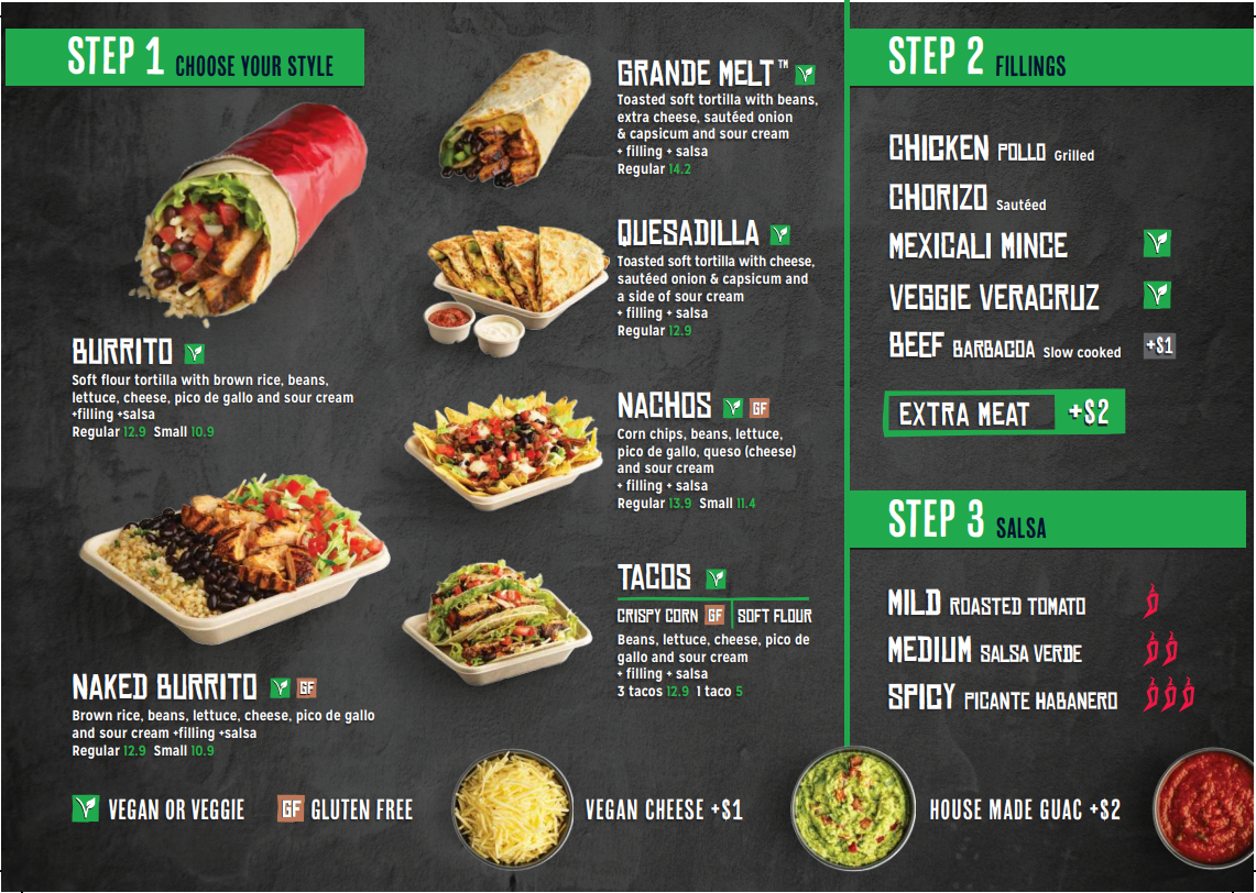 Mad Mex Melbourne Central Menu 3