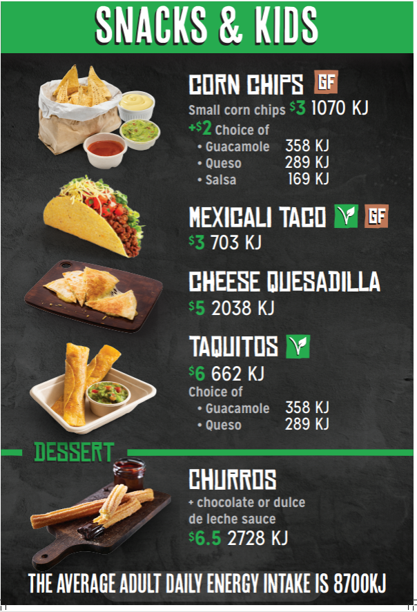 Mad Mex Melbourne Central Menu 7