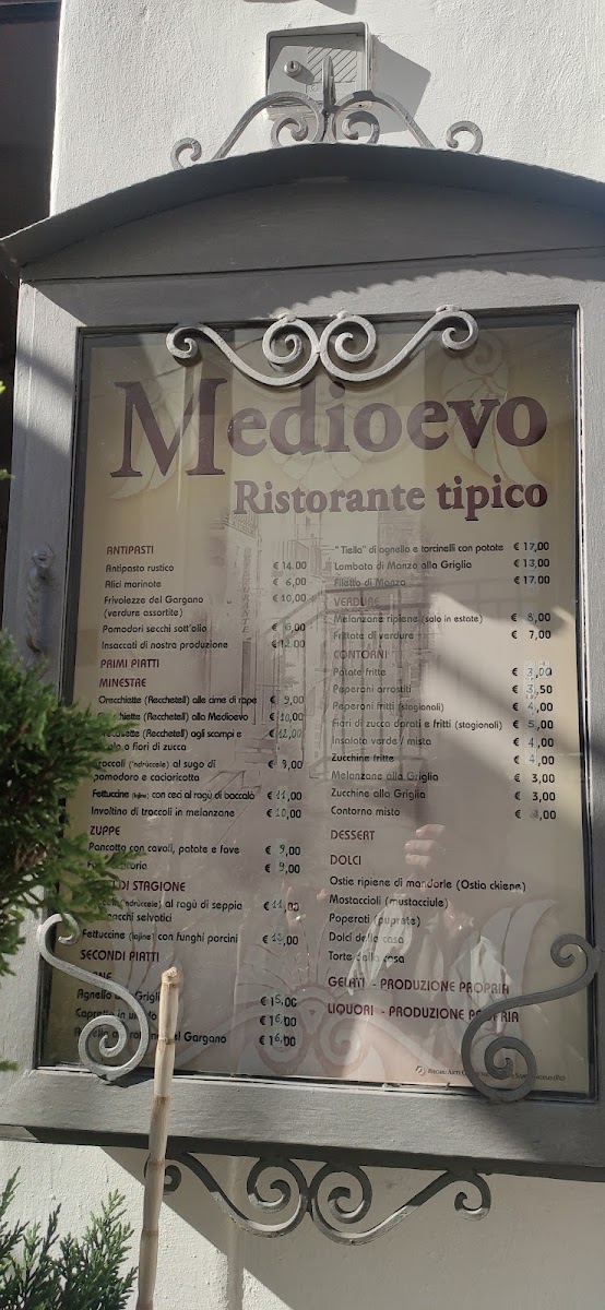 Medioevo Menu 3