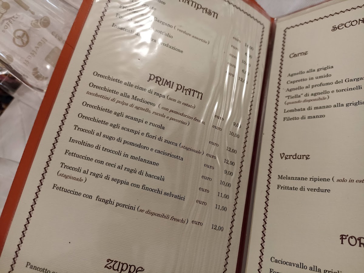 Medioevo Menu 5