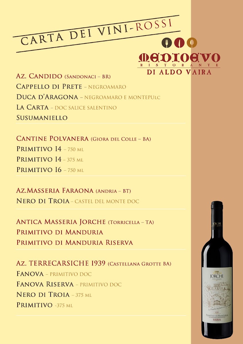 Medioevo Menu 6
