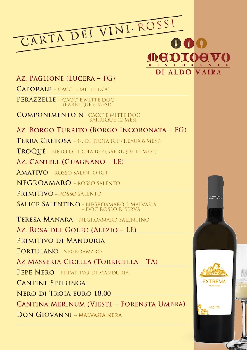 Medioevo Menu 7