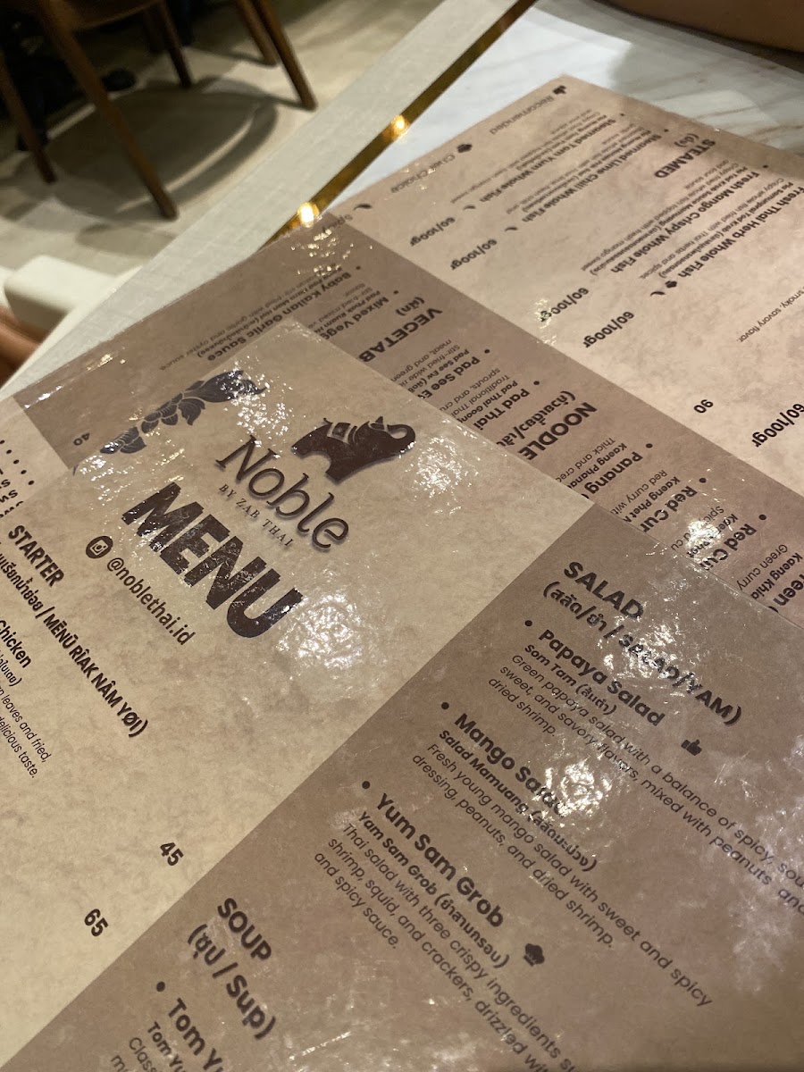 Noble Thai - Kuningan City Mall Menu 6