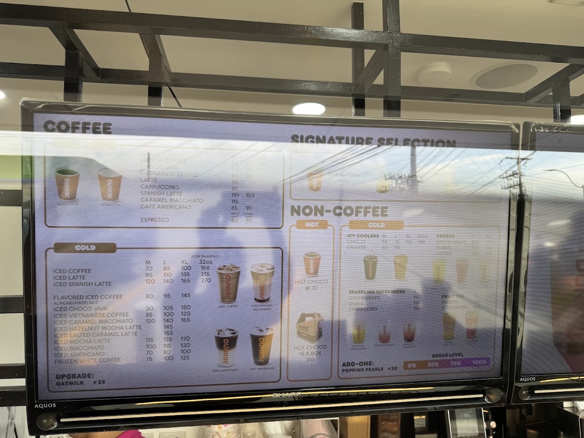Dunkin' Tagaytay City Menu 2